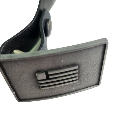 Vintage 1990s Usairways Leather Uniform Belt With Logo Buckle Size L - Picture 1 of 4